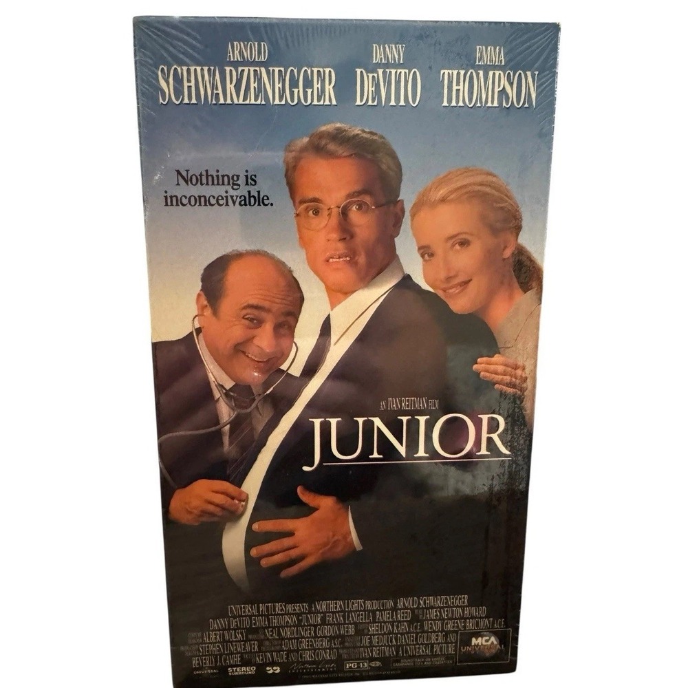 Junior, VHS Factory Sealed, Arnold Schwarzenegger, Movie, Danny Devito, New